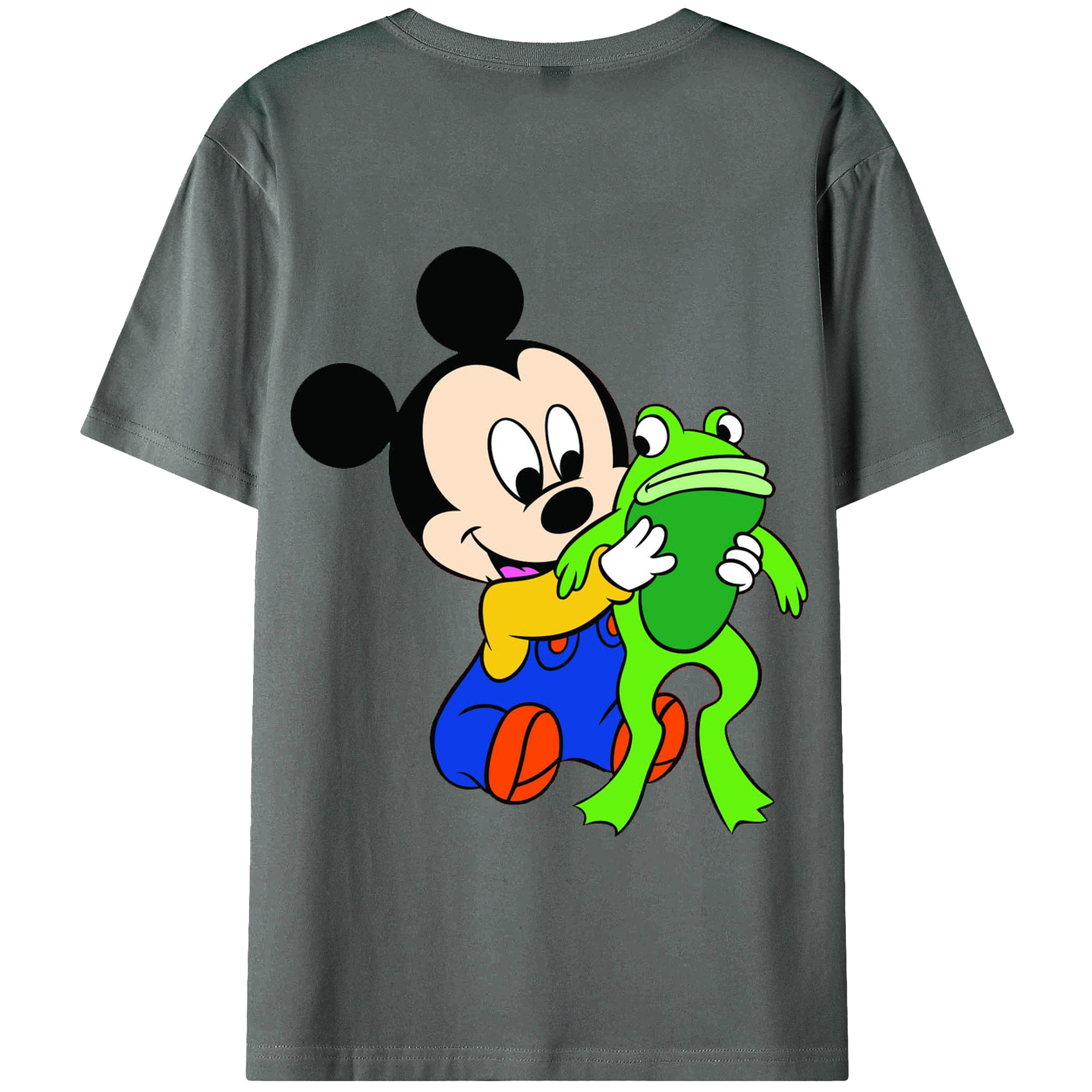 （画像用） ミッキーマウス Mickey Mouse 綿100％半袖Tシャツ（背面プリント）